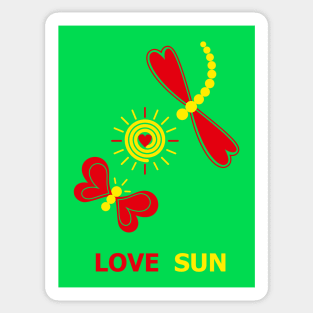 Love Sun Sticker
